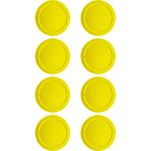 Ferkurn Joystick Replacement Cap Thumb Grip for Switch OLED & Switch Lite, Joystick Grip Button Stick Cover 3D Analog Cap Skin Replacement Part Repair Kit Accessories, 8 PCS - color: Yellow
