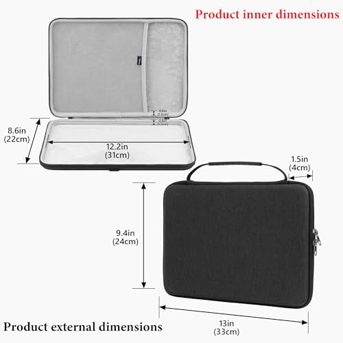 Geekria Hard Shell Travel Carrying Case Compatible with Razer Kitsune / 8BitDo All-Button Arcade Controller (Dark Grey)
