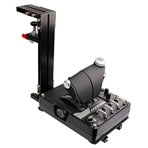 Hikig Desk Mount for Flight Sim Joystick, Throttle and HOTAS Systems - Fits Almost All Flight Sim Controllers (Game Devices Not Included) - Black