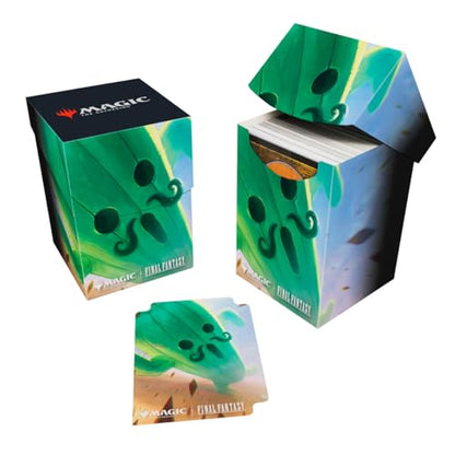 Ultra Pro - Final Fantasy x Universes Beyond Cactuar 100+ Deck Box for Magic: The Gathering | Trading Card Accessories, Collectible Card Game Gear, Fantasy Gaming Supplies - style: Cactuar