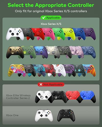 Tiiletzote Protective Travel Case for Xbox Series X/S Controller, 1:1 Fit | Hard Shell Carrying Case, Joystick Protection, Space-Saving, Dust-Resistant, Anti-scratch, Shock-proof Compact Storage Cover - color: Black