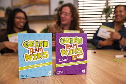 25th Century Games Green Team Wins Party Game, Family Tabletop Question Card Game for Ages 10+, 3 to 12 Players, 15 Minutes