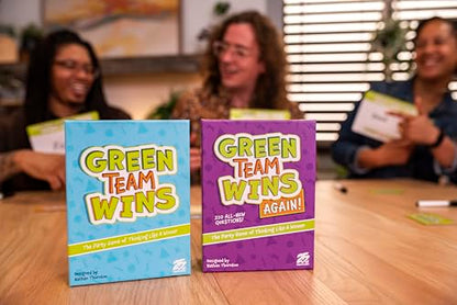 25th Century Games Green Team Wins Party Game, Family Tabletop Question Card Game for Ages 10+, 3 to 12 Players, 15 Minutes