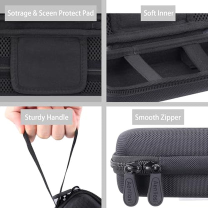 Aenllosi Hard Case for Blaze Evercade EXP-R Retro Gaming Handheld, Black | EVA case construction, Water-resistant design, Dust-resistant design, Protective case only - style: Fo Exp-r Handheld