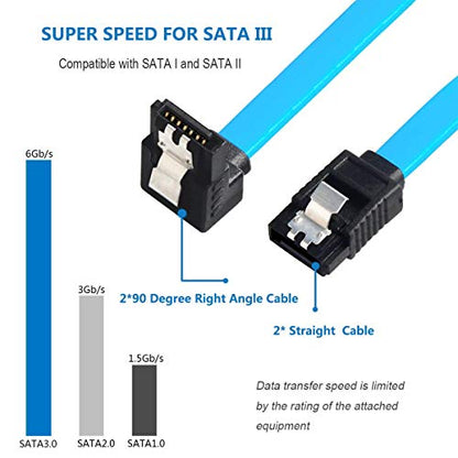 SATA Card PCIE 3.0, 4 Port with 4 Cables, Controller Expansion Card with Low Profile Bracket, Non-Raid, Boot as System Disk, Support 4 SATA 3.0 Devices
