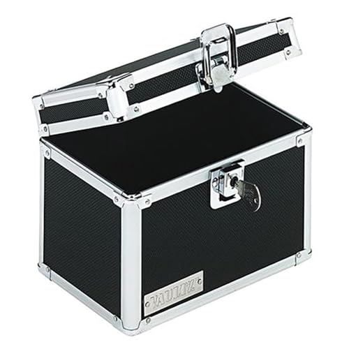 Vaultz Lockable Index Card Holder - Flash Card Organizer for Recipes, Passwords or Studying Holds 450 4x6 Notecards - Index Card Box Study Accessories, Black | Combination lock keeps notecards secure, great for recipes, passwords or studying, durable and
