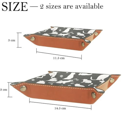 Cats Gray Dice Tray Dice Rolling Tray Folding Dice Holder for Dice Games, Like RPG, DND and Other Table Games - color: Multi 20