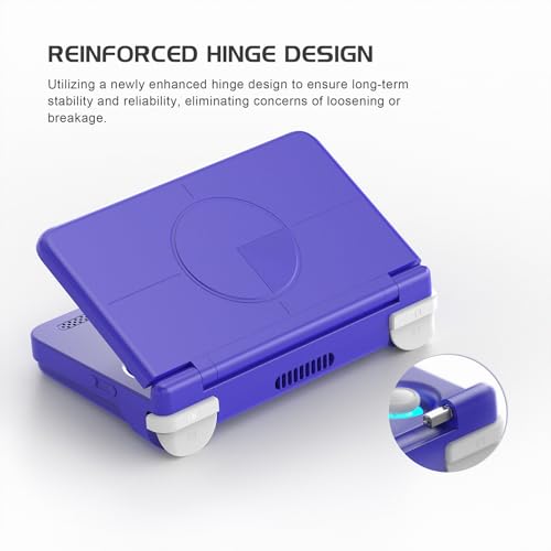 Retroid Pocket Flip 2 Retro Game Console, 5.5" AMOLED 1080P Display, Hall Effect Sticks, 5000mAh Battery, Portable Android Handheld (Black) - color: Black