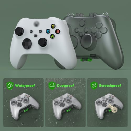 Tiiletzote Protective Travel Case for Xbox Series X/S Controller, 1:1 Fit | Hard Shell Carrying Case, Joystick Protection, Space-Saving, Dust-Resistant, Anti-scratch, Shock-proof Compact Storage Cover - color: Black