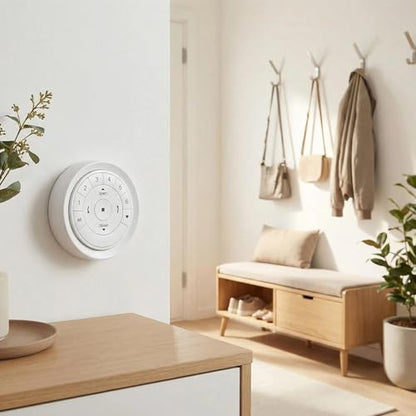 Remote Control Wall Mount Holder for Hunter Douglas PowerView Generation 2 Surface Mount Bracket Station Only Part (White) - color: White