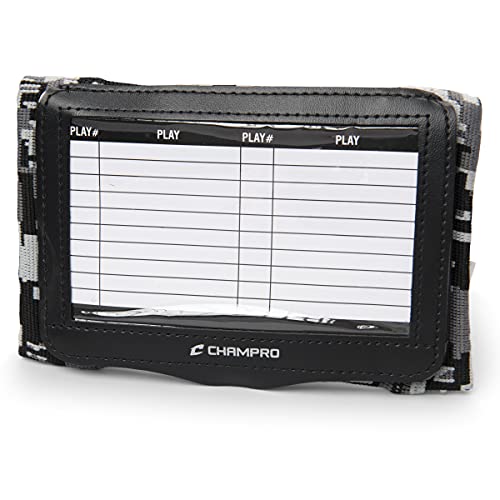 Champro Adult Quarterback Playbook Triple (AF50B) - color: Camo Black, size: Youth