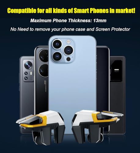 14 in 1 Mobile Phone Cooler for iPhone & Android Phones, Cell Phone Cooling Fan Radiator, 2pcs L2R2 Mobile Game Controller Triggers for PUBG/Free Fire/Call of Duty (Girl) - color: Girl