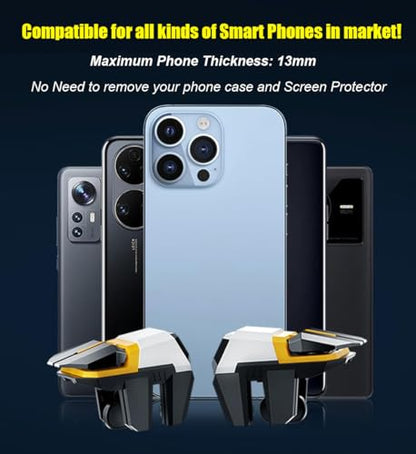 14 in 1 Mobile Phone Cooler for iPhone & Android Phones, Cell Phone Cooling Fan Radiator, 2pcs L2R2 Mobile Game Controller Triggers for PUBG/Free Fire/Call of Duty (Girl) - color: Girl