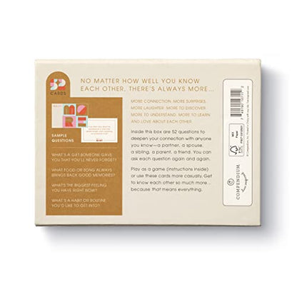 Tell Me More: A Conversation Starter Game of Questions to Deepen Connection - color: Original Edition