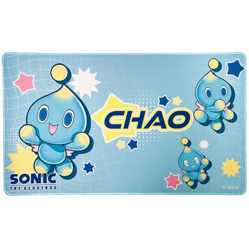 KESS: Sonic: Playmat - Chao - 23.75 x 13.5 Neoprene, Non-Slip, Tabletop Accessory, Comfort & Protection Surface, Card-Board-Dice-RPG Games, Mouse Pad - style: Chao