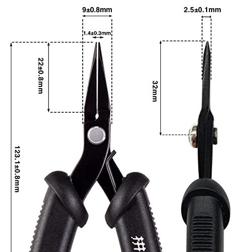 Piececool DIY Tools Set for Metal Earth Model Kits, 2pcs/set Professional Clipper and Needle Nose Pliers for Metal Puzzles Assembling Cutting and Bending Tools Kit