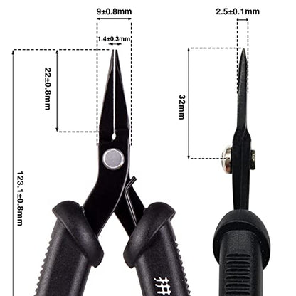 Piececool DIY Tools Set for Metal Earth Model Kits, 2pcs/set Professional Clipper and Needle Nose Pliers for Metal Puzzles Assembling Cutting and Bending Tools Kit
