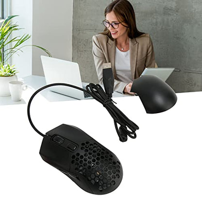 Wired Gaming Mouse, Wired Mouse with Honeycomb Shell 7200 DPI, 6 Programmable Buttons, RGB Backlight, Ergonomic Computer Mouse for PC Laptop