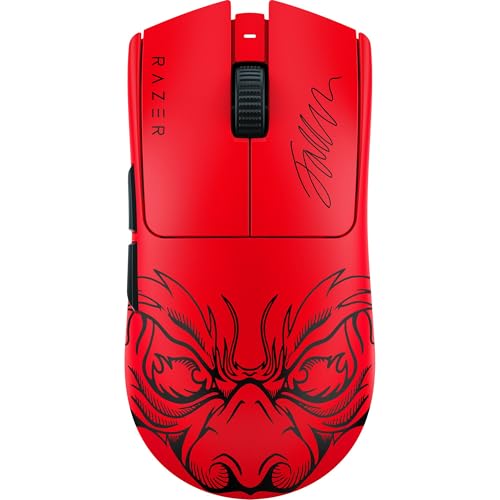 Razer Viper V3 Pro Wireless Esports Gaming Mouse: Symmetrical - 54g Lightweight - 8K Polling - 35K DPI Optical Sensor - Gen3 Optical Switches - 8 Programmable Controls - 95 Hr Battery - Faker Edition - color: Faker Edition, style: 8000 Hz Polling