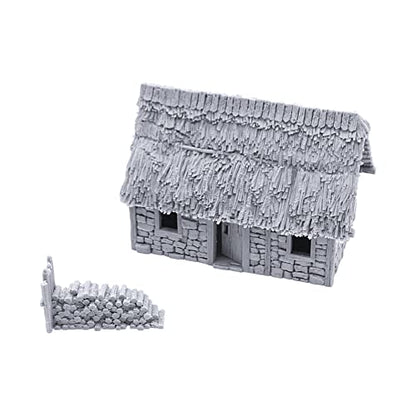 EnderToys Norman Stone Barn by Printable Scenery, 3D Printed Tabletop RPG Scenery and Wargame Terrain 28mm Miniatures
