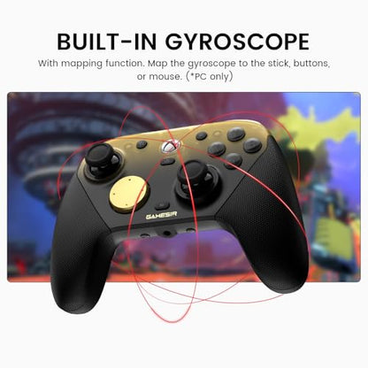 GameSir G7 Pro Wired Controller for Xbox Series X|S, Xbox One, Wireless Gamepad for PC&Android with TMR Sticks, Hall Effect Analog Triggers, 1000Hz Polling Rate, 3.5mm Audio Jack - Golden - color: Golden