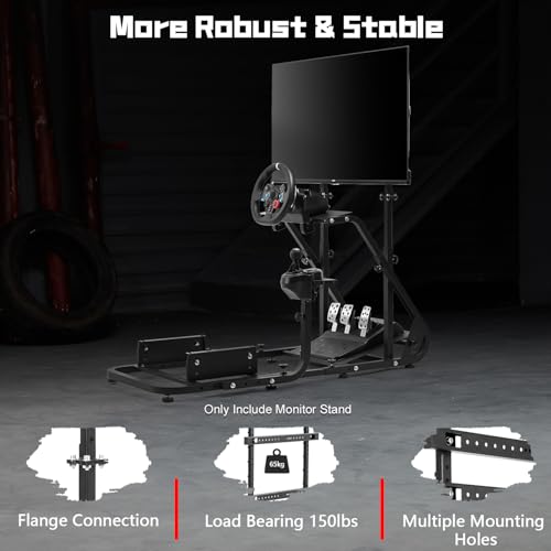 Dardoo Racing Simulator Cockpit Monitor Mount for Logitech G923 G29 G920 | for Thrustmaster Wheel Frame, Excluding Steering Wheel Shift Lever Pedals Seat and Racing Frame