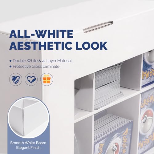 2 Set Clear Window Sports Card Storage Boxes, 3120 Count Total, Multi-Way Classification Organizer for Baseball, Sports & TCG Trading Card Games