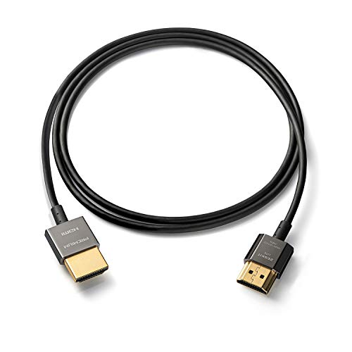 Zeskit Lite 4K Premium HDMI 2.0b High Speed with Ethernet 5ft Ultra Thin, 18Gbps 4K60 ARC HDR HDCP 2.2 2.3 Compatible with Dolby Vision Apple TV 4K Roku Sony LG Samsung Vizio Xbox PS4 PS5 Switch