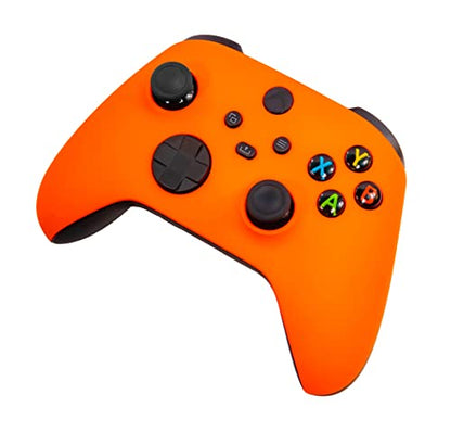 Xbox One Series X S Custom Soft Touch Controller - Soft Touch Feel, Added Grip, Neon Orange Color - Compatible with Xbox One, Series X, Series S - color: ORANGE XS