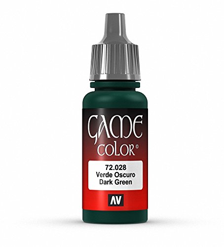 Vallejo Game Color Dark Green Paint, 17ml - color: Dark Green