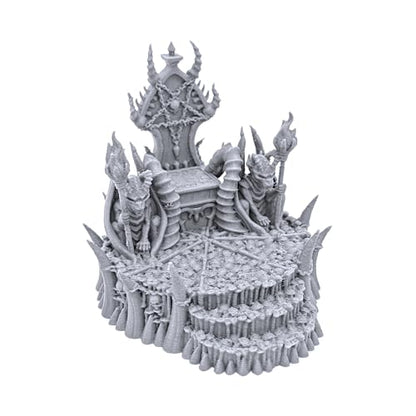 EnderToys Skull Throne by Printable Scenery, 3D Printed Tabletop RPG Scenery and Wargame Terrain 28mm Miniatures