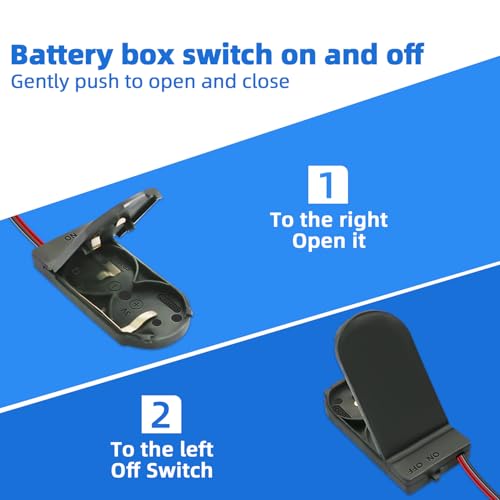 20PCS CR2032 Coin Cell Battery Holder 3V Socket with On Off Switch | Sturdy plastic battery storage socket with integrated switch, ideal for remote controls, timers, small electronic gadgets