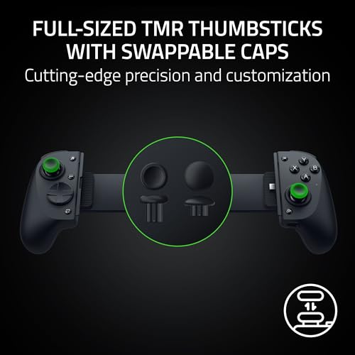 Razer Kishi V3 Pro XL Gaming Controller, iPad & Android Tablets (13") USB-C | Full Sized TMR Thumbsticks, Dual Back Buttons, Wired & Remote Play for PC, HD Haptics, USB-C Gamepad Connection - style: Kishi V3 Pro XL