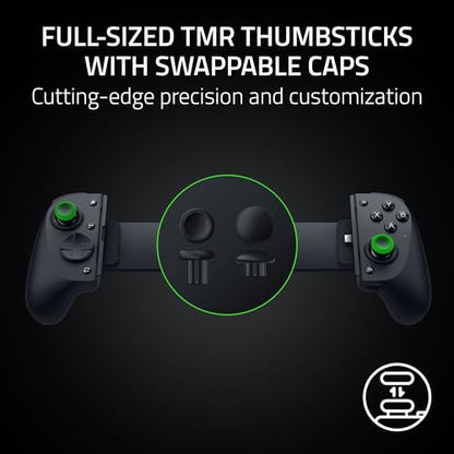 Razer Kishi V3 Pro XL Gaming Controller, iPad & Android Tablets (13") USB-C | Full Sized TMR Thumbsticks, Dual Back Buttons, Wired & Remote Play for PC, HD Haptics, USB-C Gamepad Connection - style: Kishi V3 Pro XL