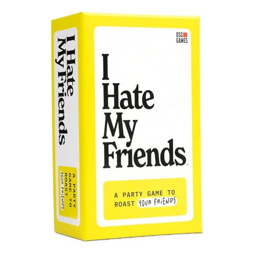 I Hate My Friends | Hilarious Roast Party Game for Adults | Ages 17+ | 100 Setup Cards, 300 Response Cards, 1 Marker, 3+ Players, Funny Friend Game, Gifts for Friends, Game Night, Group Game