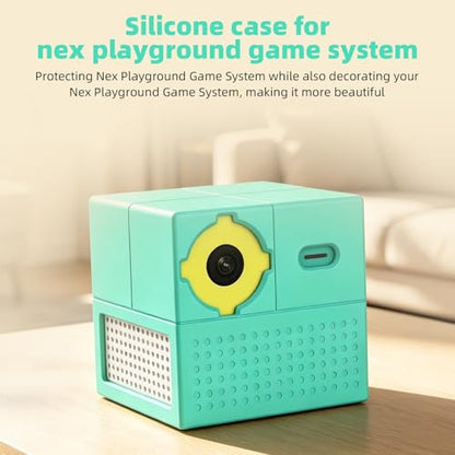 Silicone Protective Case for Nex Playground Console, Anti-Scratch Machine Cover with Precision Lens Cutout, Shockproof Sleeve for Active Home Gaming, Teal (1 Pack, Console Not Included)