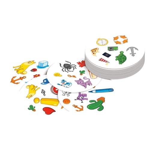 Asmodee Spot It! Classic Card Game (2024 Refresh) - Pocket Eco Edition, 5-in-1 Visual Perception Game for Quick Reflexes and Family Fun, Ages 6+, 2-8 Players, 10 Minute Playtime - style: New Edition