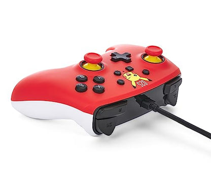 PowerA Nintendo Switch Wired Controller - Laughing Pikachu, Pokemon Switch Controller, Detachable 10ft USB Cable, Plug & Play, Officially Licensed by Nintendo - color: Laughing Pikachu