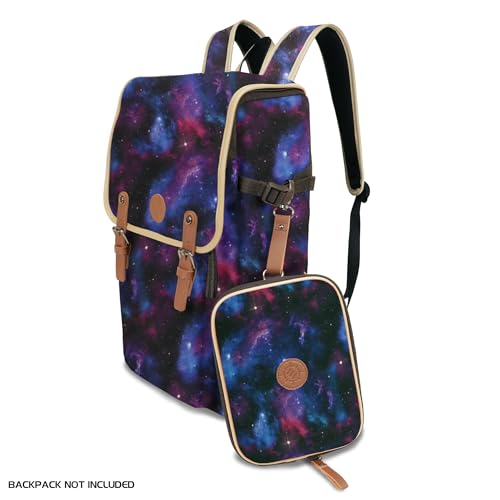 ENHANCE Designer Edition Dice Tray - Stylish Dice Case and Dice Holder for 28+ Dice with EVA Shell Protection - Dice Rolling Tray with Removable Dice Holder for DnD, Other RPG Games (Galaxy) - color: Galaxy