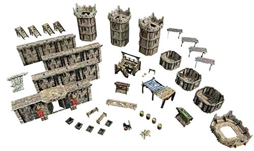 Battle Systems – Modular Fantasy Scenery – Perfect for Roleplaying and Wargames - Multi Level Tabletop Terrain for 28mm Miniatures – Colour Printed Model Diorama – DnD Warhammer (Citadel) - style: Citadel