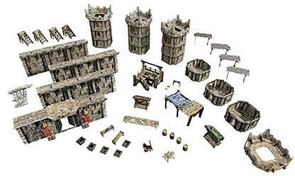 Battle Systems – Modular Fantasy Scenery – Perfect for Roleplaying and Wargames - Multi Level Tabletop Terrain for 28mm Miniatures – Colour Printed Model Diorama – DnD Warhammer (Citadel) - style: Citadel