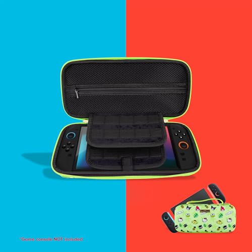 Sonix x Sanrio Carrying Case for Nintendo Switch 2, Switch 1, Lite, OLED, Protective Travel Case with Game Cartridge Storage | Hello Kitty Island Adventure AOP (Green) - color: Hello Kitty Island Adventure AOP