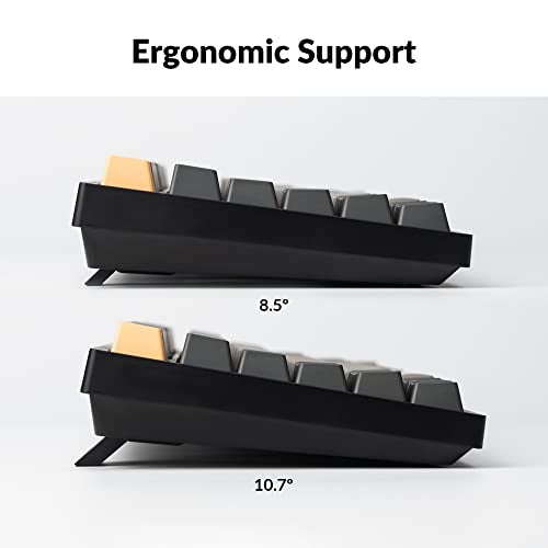 Keychron C2 Pro Wired Custom Mechanical Keyboard Full Size Layout QMK/VIA Programmable Macro RGB Backlit with Hot-Swappable Keychron K Pro Red Switch OEM Profile PBT Keycaps for Mac Windows Linux - style: Hot-swap Keychron K Pro Red Switch