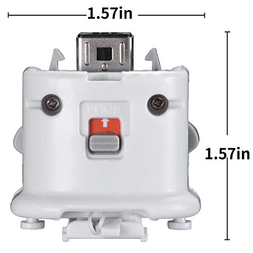 NC Motion Plus Adapter Replacement for Wii Motion Plus Adapter-Sensor Accelerator and Nintendo Remote Controller compatible (White 1 pcs) - color: White 1 pcs