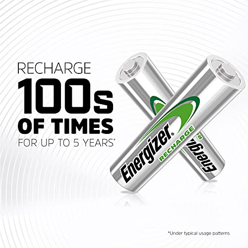 Energizer Power Plus Rechargeable AA Batteries (4 Pack), Double A Batteries - size: 4 Count (Pack of 1), style: AA