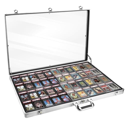 Silver Trade Show Display Case Large Aluminum Locking Tabletop Showcase | 34"x22" Aluminum Show Card Display Case