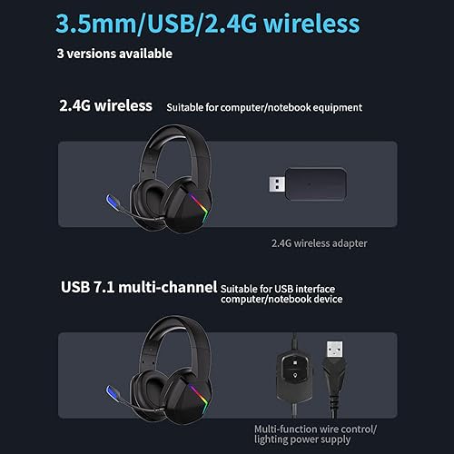 Wired Stereo Gaming Headset with Detachable Microphone for PCs Laptops and Game Consoles Comfortable Design (with 3.5mm Plug) - size: With 3.5mm plug