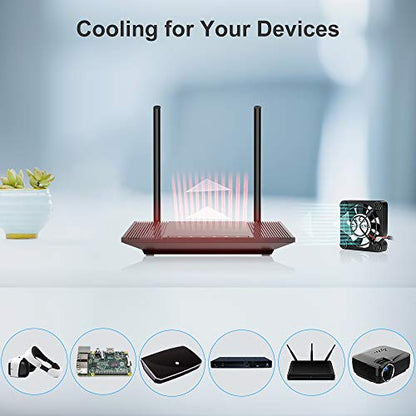 ELUTENG 40mm USB Fan with 3 Speed Control USB Ventilator 5V Max 5300RPM High Flow VR Cooling Fan Compatible for Receiver DVR Playstation Xbox Computer Cabinet Cooling - size: 40mm USB Speed Fan Standard
