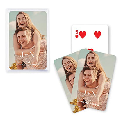 Weddingstar Custom Photo Printed Deck of Playing Cards | Personalized Poker, Bridge, and Game Night Favor - Modern Love - color: Modern Love