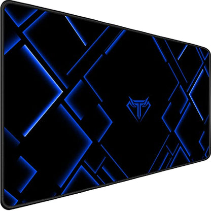 TEDNETGO Large Extended Gaming Mouse Pad, Long Mouse Pads, Extra Large Big Mouse Pad with Stitched Edge, XXL Non-Slip Computer Computer Keyboard Mat for Gamer/Desktop/Office/Home,Blue - color: Blue, size: 31.5L x 15.7W inches